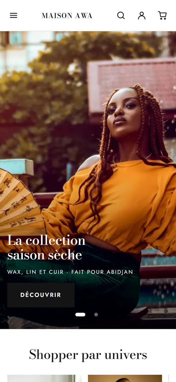 Thème Vogue sur téléphone